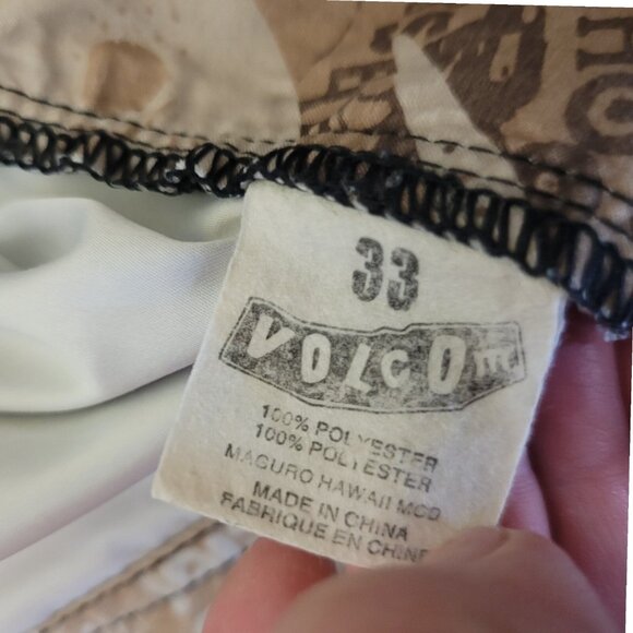 Volcom Hawaii Mod Tech Camo AOP Board‎ Shorts Mens 33 Beach Swim Trunks - Picture 11 of 15